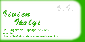 vivien ipolyi business card